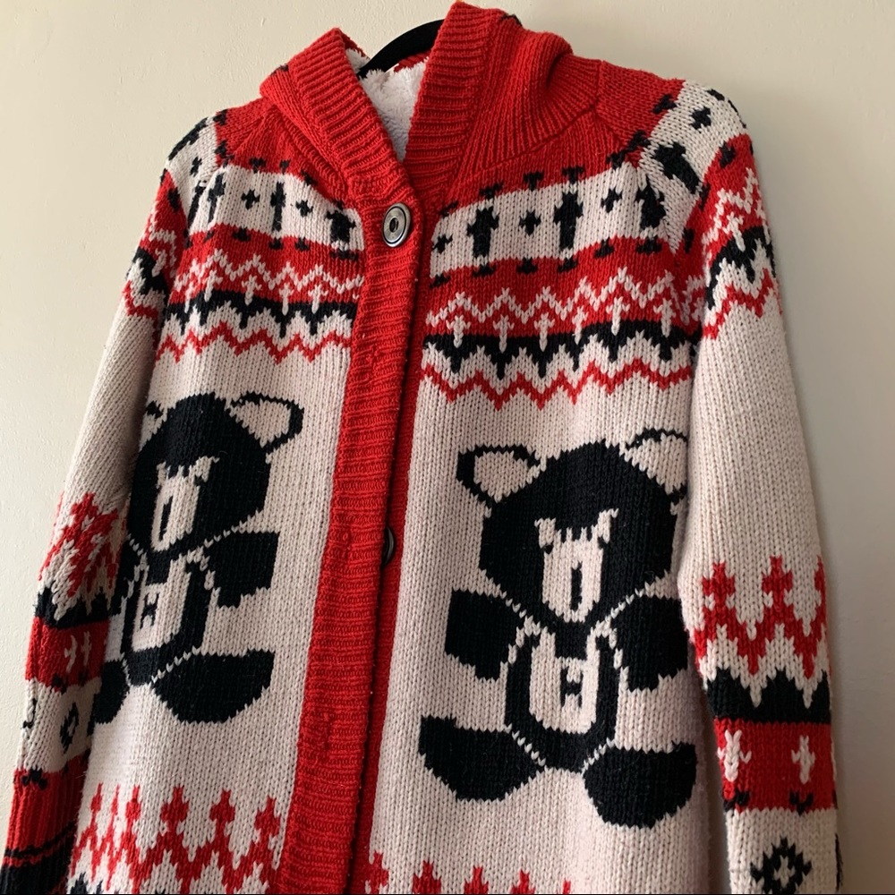 Fleecelined Teddy Bear Christmas Patterned Sweater - image 1